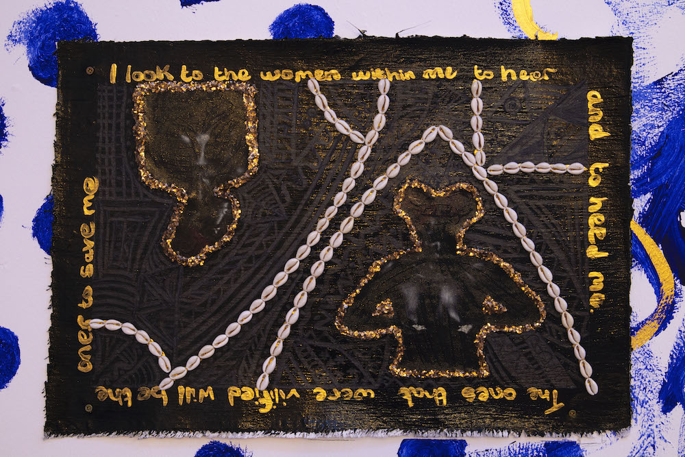 Gold Maria Akanbi painting detail